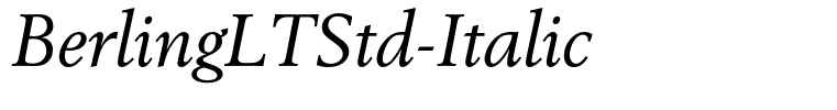 BerlingLTStd-Italic