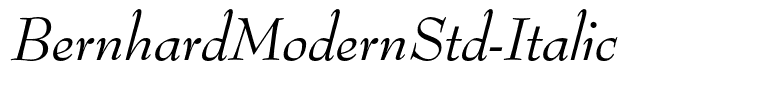 BernhardModernStd-Italic