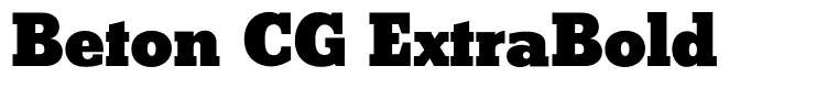 Beton CG ExtraBold