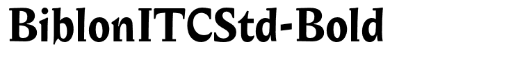 BiblonITCStd-Bold
