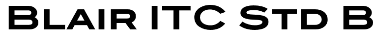 Blair ITC Std Bold