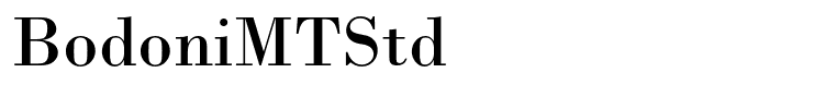BodoniMTStd