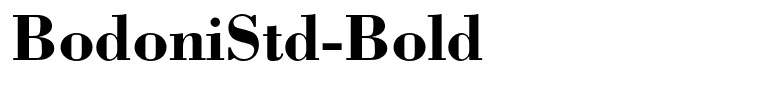 BodoniStd-Bold
