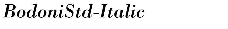 BodoniStd-Italic