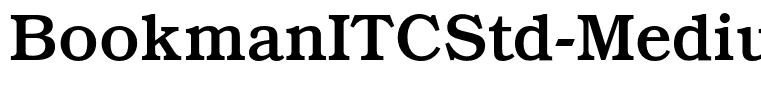 BookmanITCStd-Medium