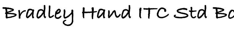 Bradley Hand ITC Std Bold