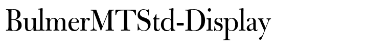 BulmerMTStd-Display
