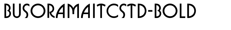 BusoramaITCStd-Bold