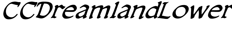 CCDreamlandLower-Italic