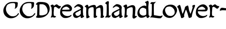 CCDreamlandLower-Regular
