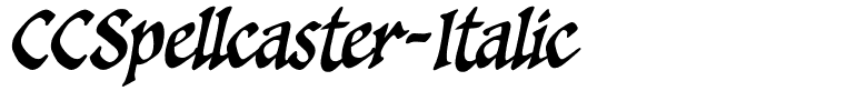 CCSpellcaster-Italic