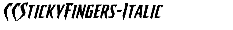 CCStickyFingers-Italic