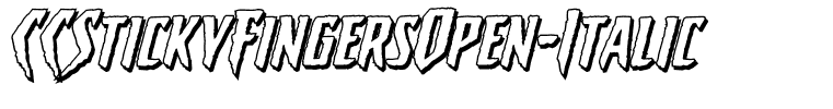 CCStickyFingersOpen-Italic