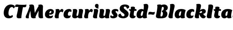 CTMercuriusStd-BlackItalic