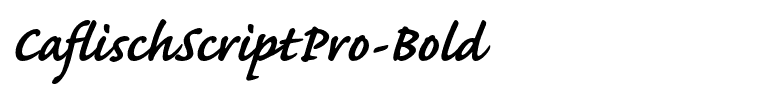 CaflischScriptPro-Bold