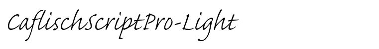 CaflischScriptPro-Light