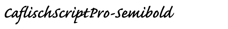 CaflischScriptPro-Semibold