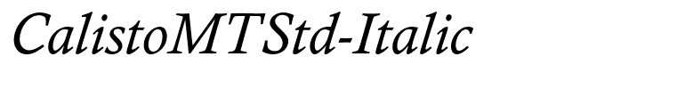 CalistoMTStd-Italic