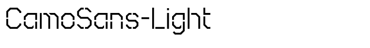 CamoSans-Light