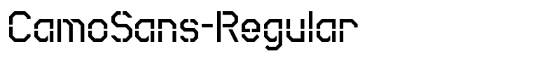 CamoSans-Regular