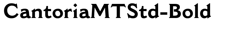 CantoriaMTStd-Bold