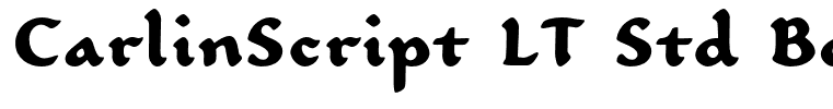 CarlinScript LT Std Bold