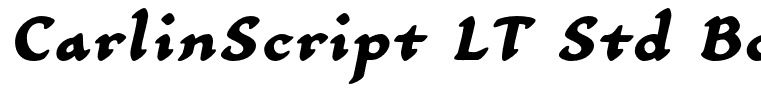 CarlinScript LT Std BoldIt