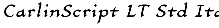 CarlinScript LT Std Italic