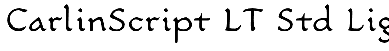 CarlinScript LT Std Light