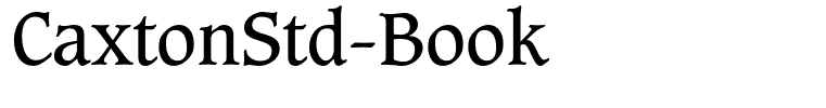 CaxtonStd-Book