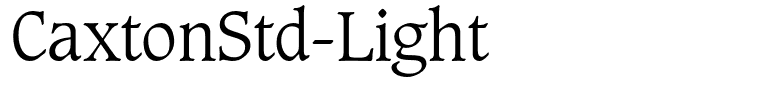 CaxtonStd-Light