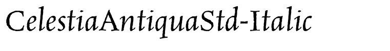 CelestiaAntiquaStd-Italic