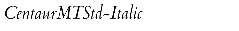 CentaurMTStd-Italic