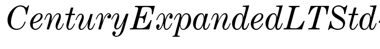 CenturyExpandedLTStd-Italic