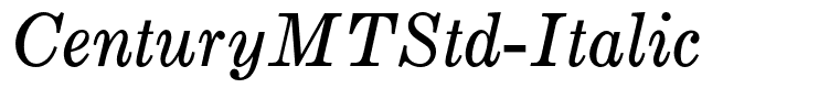 CenturyMTStd-Italic