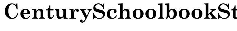 CenturySchoolbookStd-Bold