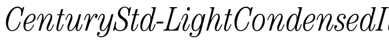 CenturyStd-LightCondensedIt
