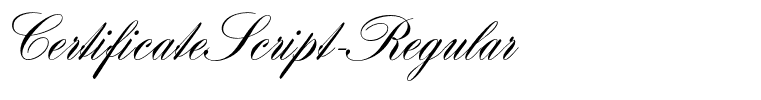 CertificateScript-Regular