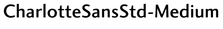CharlotteSansStd-Medium