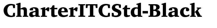 CharterITCStd-Black