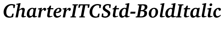 CharterITCStd-BoldItalic