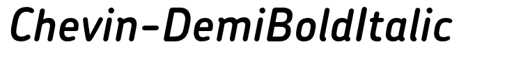 Chevin-DemiBoldItalic
