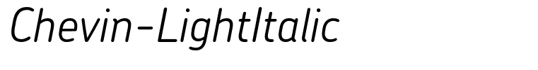 Chevin-LightItalic