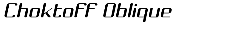 Choktoff Oblique