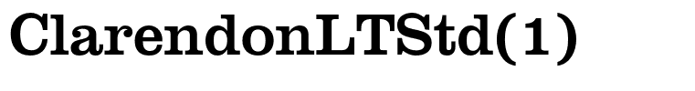ClarendonLTStd(1)