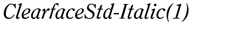 ClearfaceStd-Italic(1)
