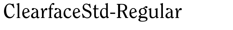 ClearfaceStd-Regular