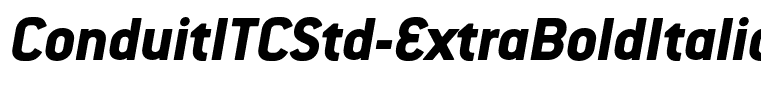 ConduitITCStd-ExtraBoldItalic