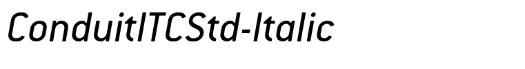 ConduitITCStd-Italic