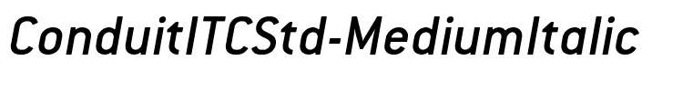 ConduitITCStd-MediumItalic